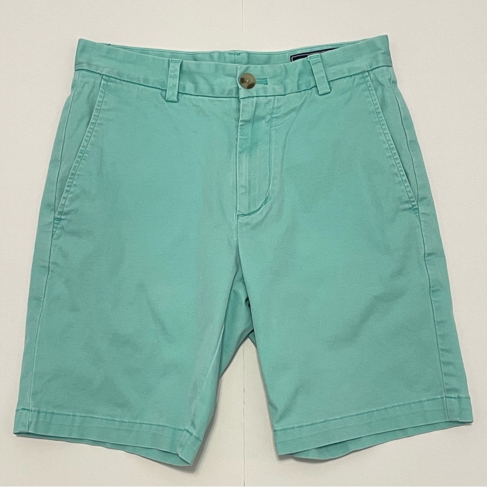 Vineyard Vines Men's Chino Flat Front Mint Green Shorts Size 28
